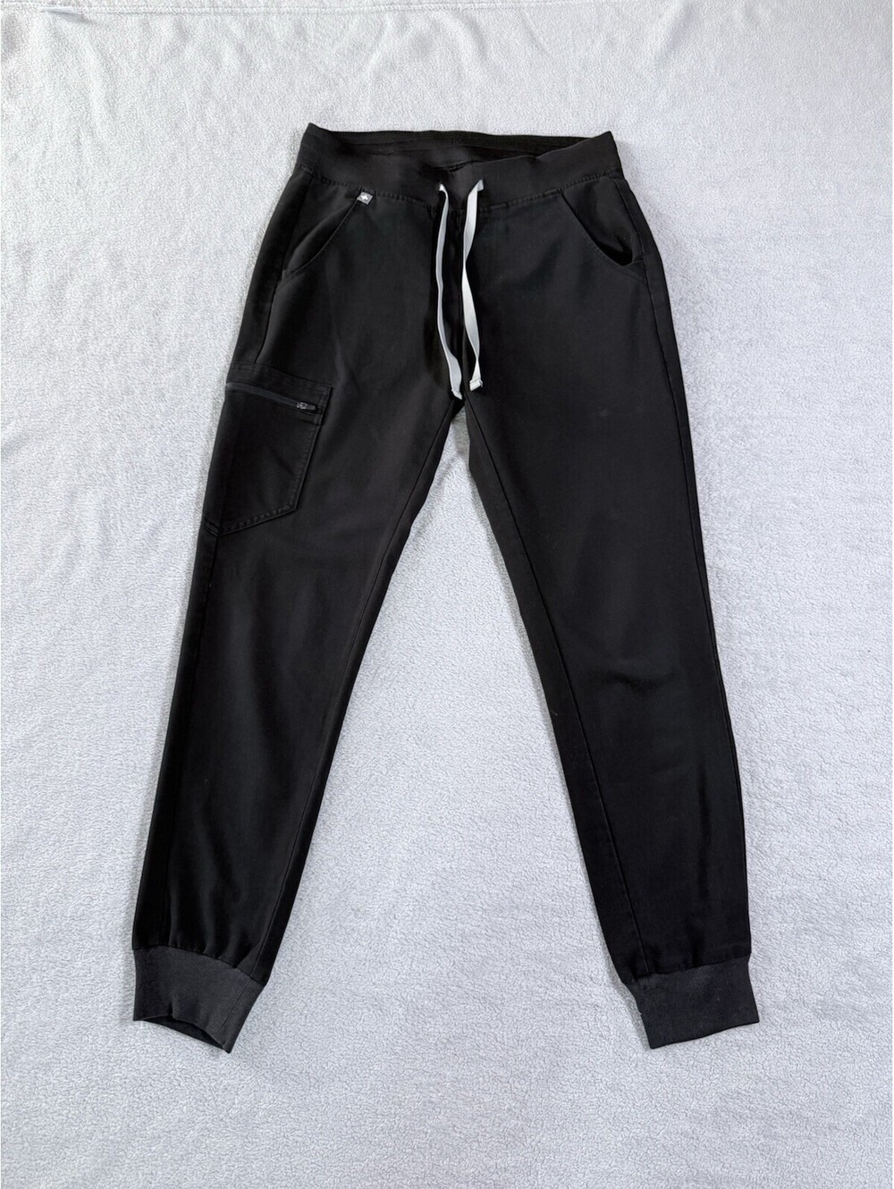 FIGS Women Scrub Pants Size Xsmall Black Cargo Jogger Zamora Pull On‎